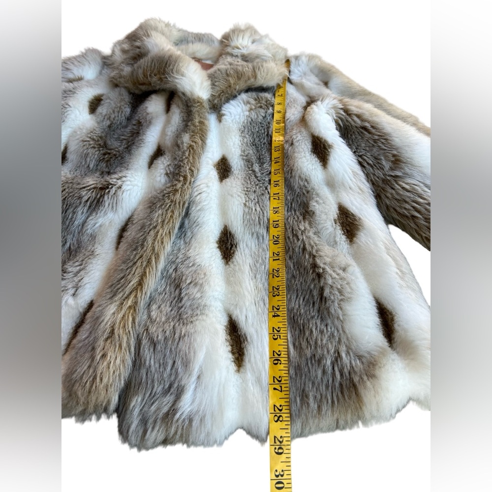 VTG ILGWU UNION-MADE Faux Fur Coat Hollywood Glam Statement Jacket USA-Made - Picture 9 of 15